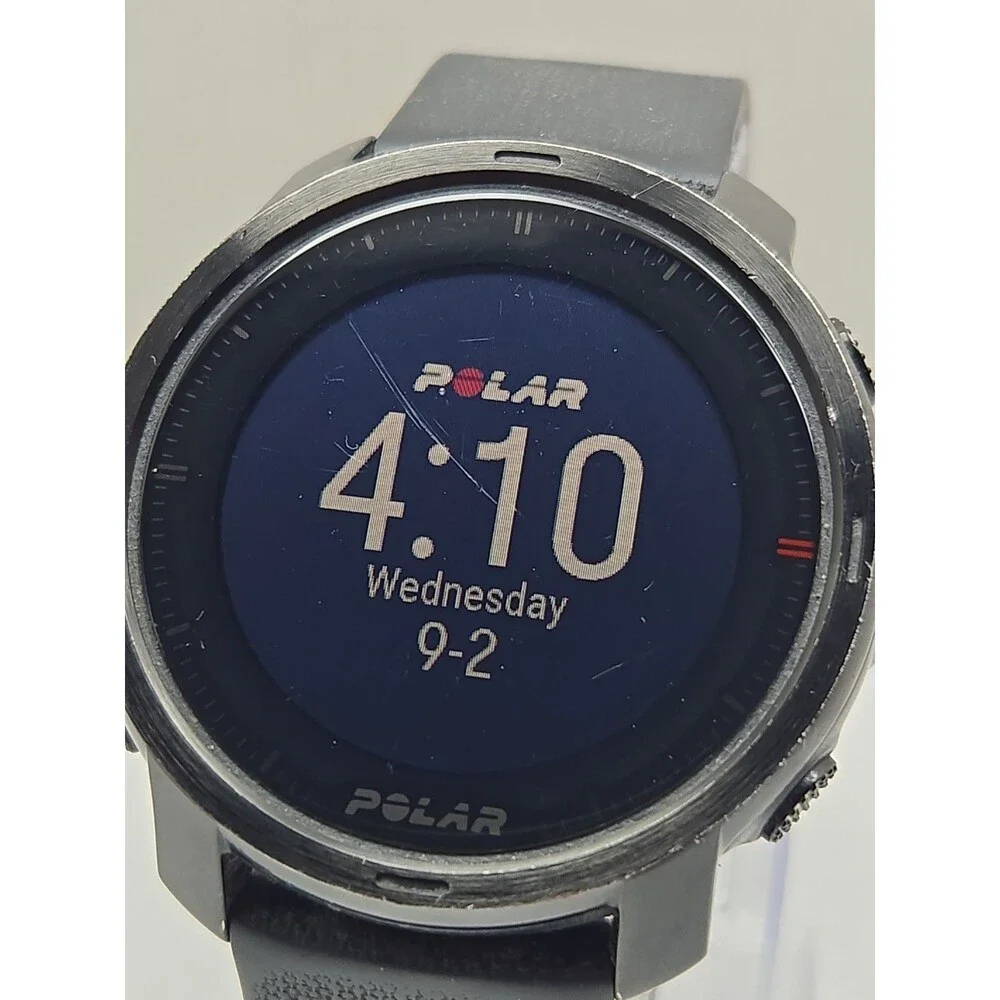 Polar Grit X Black GPS Multisport Smartwatch HeartRate Monitor Fitness 49mm Read